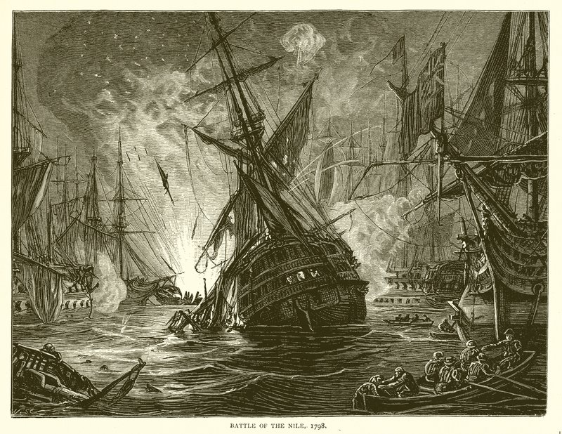 Slag om de Nijl, 1798 door English School