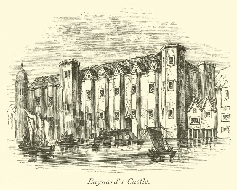 Baynards Kasteel door English School