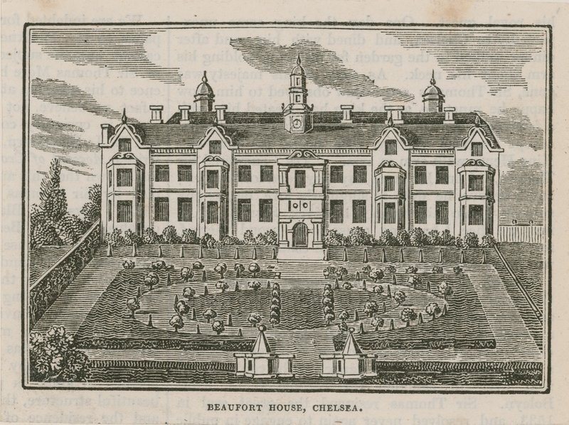 Beaufort House in Chelsea door English School