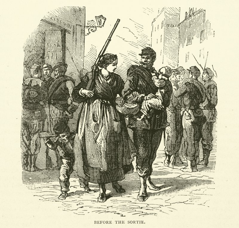 Voor de uitval, januari 1871 door English School