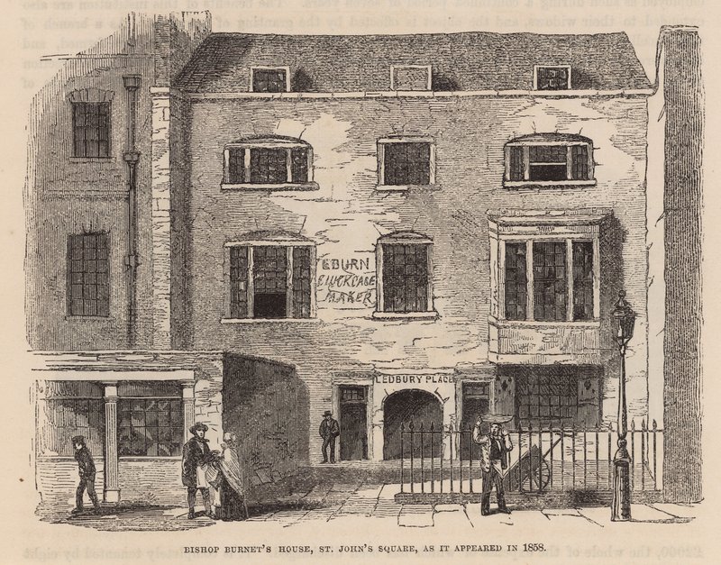 Bishop Burneys Huis, St Johns Square, Clerkenwell door English School