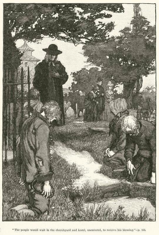 Bisschop Wilson van Sodor en Man (gravure) door English School