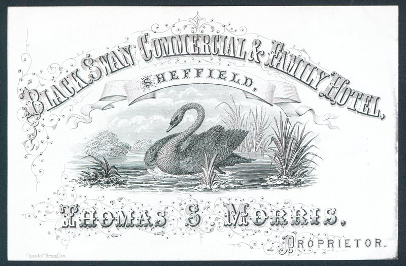 Black Swan Commercial & Family Hotel, Sheffield door English School