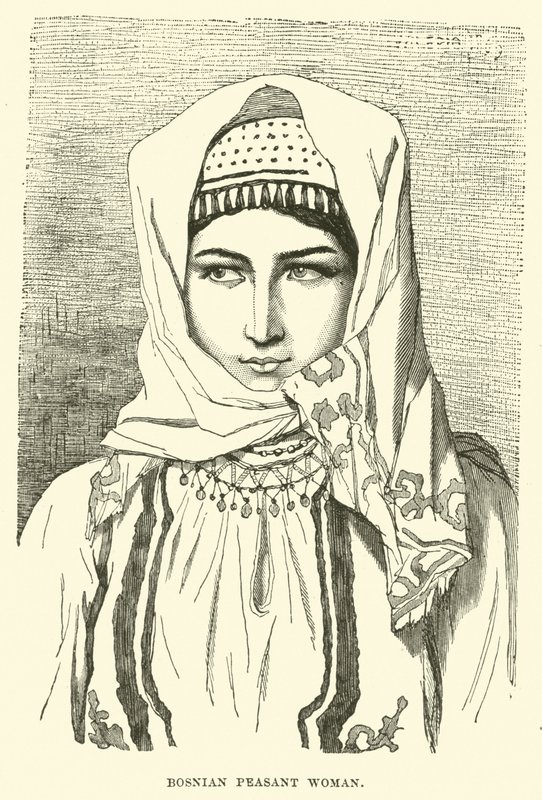 Bosnische boerin door English School