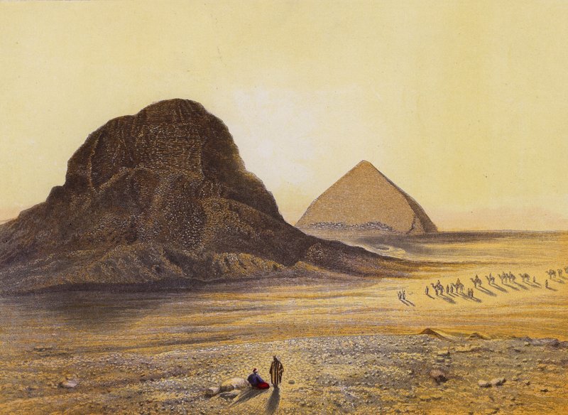 Bakstenen Piramides van Dashour, Egypte, Ex V 5 18 door English School