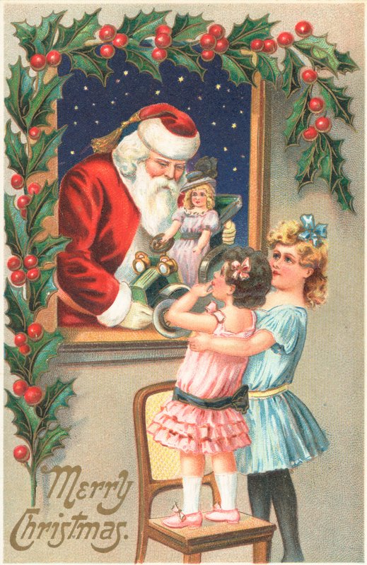 Britse kerstkaart door English School