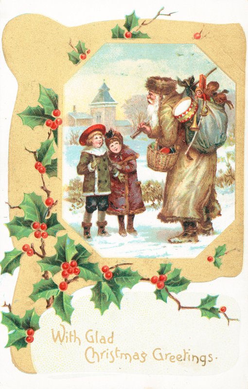 Britse kerstkaart door English School