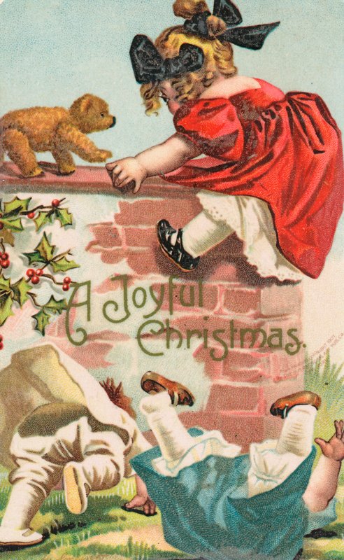 Britse kerstkaart door English School