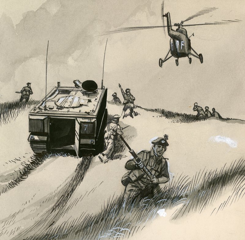 Britse soldaten van de jaren 1960 door English School
