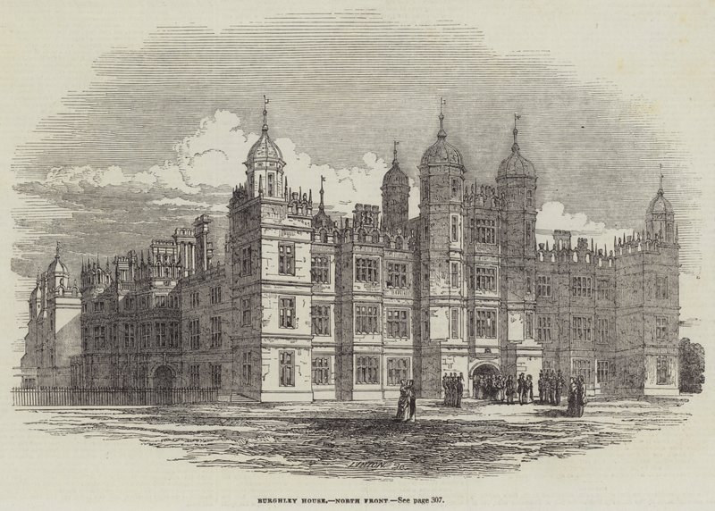 Burghley House, noordzijde door English School