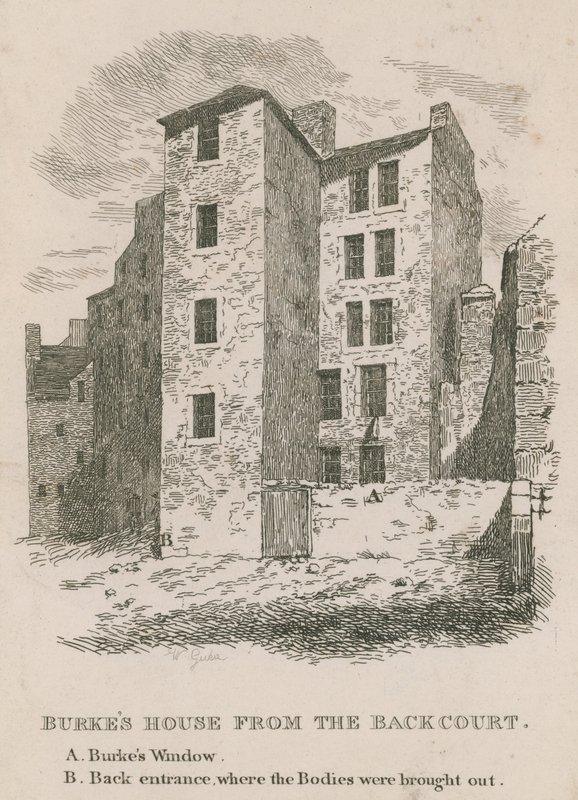 Burkes huis vanaf de achterplaats door English School