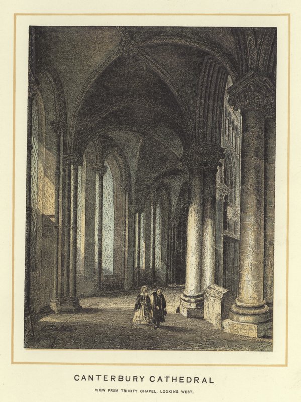 Kathedraal van Canterbury, aanzicht vanuit de Trinity Chapel, kijkend naar het westen door English School