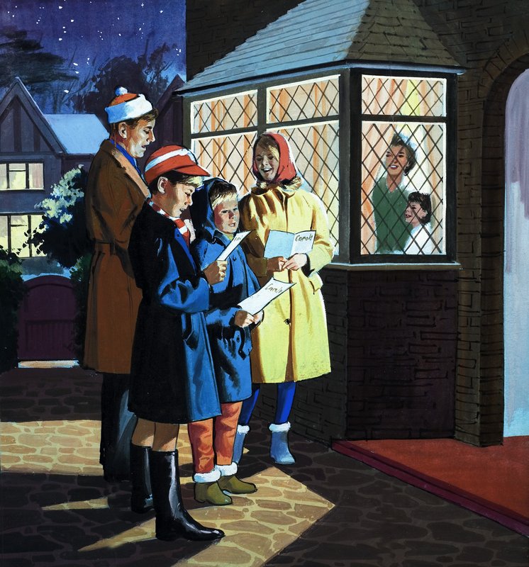 Kerstzangers door English School