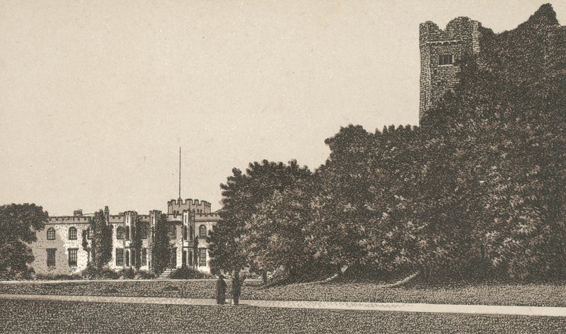 Kasteel Voorzijde en Donjon door English School