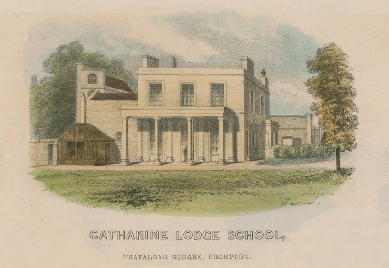 Catharine Lodge School door English School