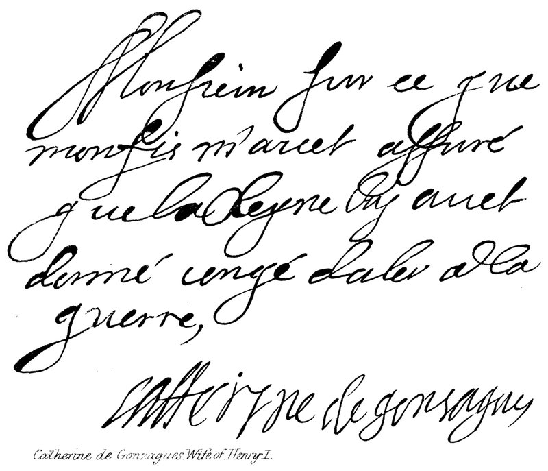 Catherine de Gonzagues, vrouw van Henry I door English School