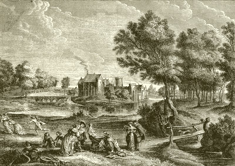 Chateau de Steen. Residentie van Rubens door English School