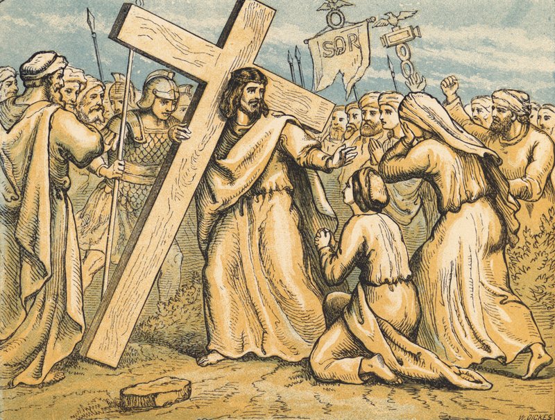 Christus draagt zijn kruis door English School