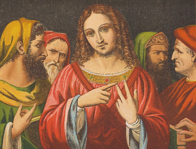 Christus in discussie met de dokters door English School