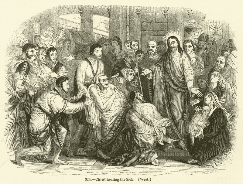 Christus geneest de zieken, West door English School