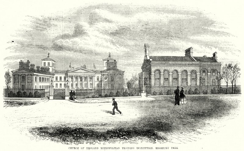 Church of England Metropolitan Training Institution, Highbury Park door English School