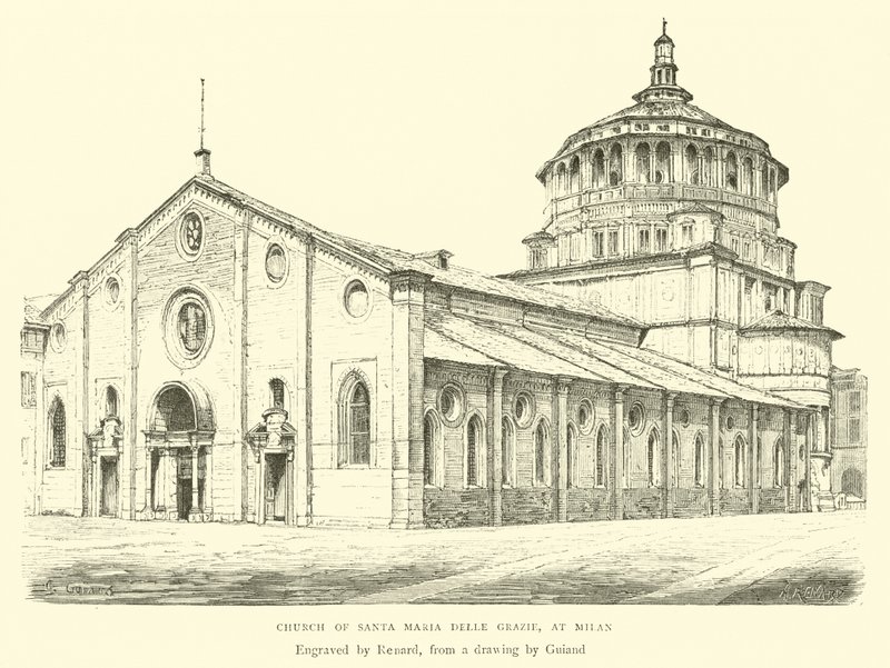 Kerk van Santa Maria delle Grazie, in Milaan door English School