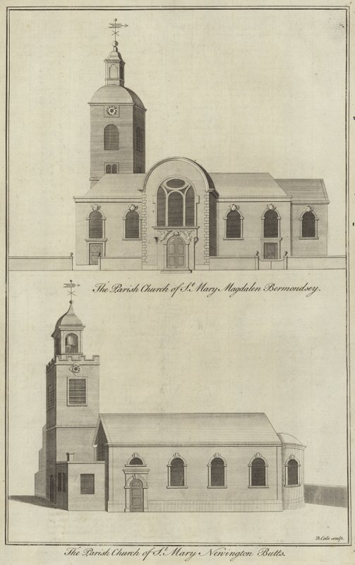 Kerk van St Mary Magdalen, Bermondsey en kerk van St Mary, Newington Butts door English School