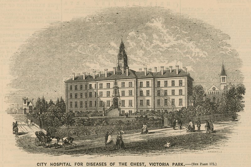 City Ziekenhuis voor Borstziekten, Victoria Park, Londen door English School