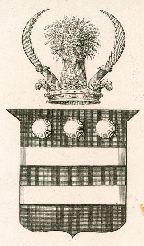 Wapen van Sir Edward Hungerford door English School