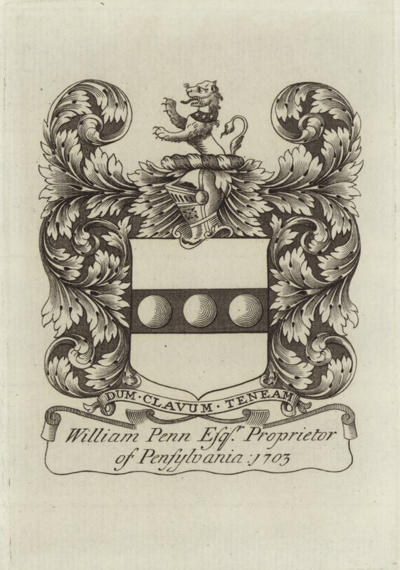 Wapen van William Penn door English School