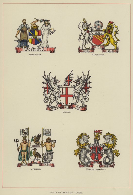 Wapenschilden van Steden door English School