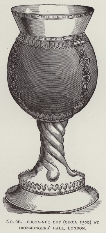 Kokosnootbeker (circa 1500) in Ironmongers