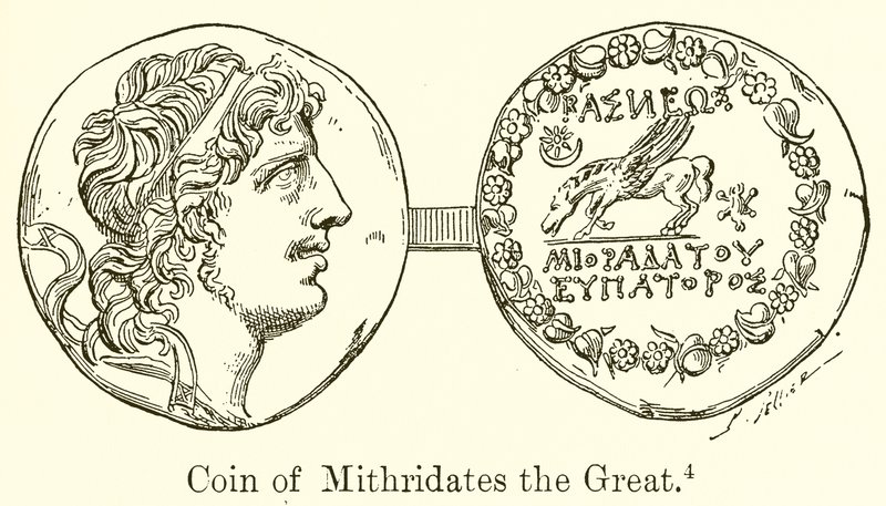Munt van Mithridates de Grote door English School