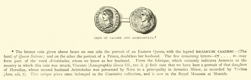 Munt van Salome en Aristobulus door English School