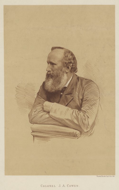Kolonel J A Cowen (litho) door English School