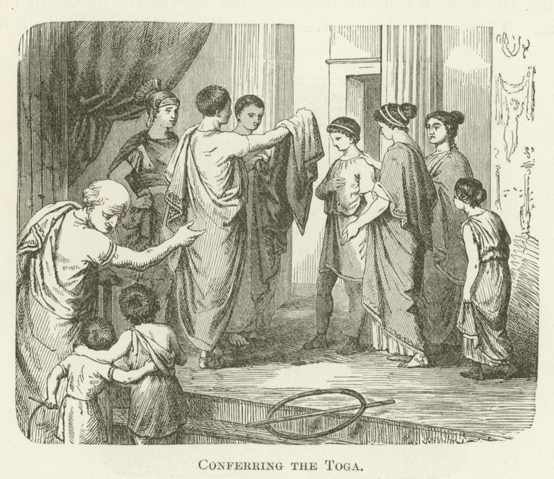 Het verlenen van de toga door English School
