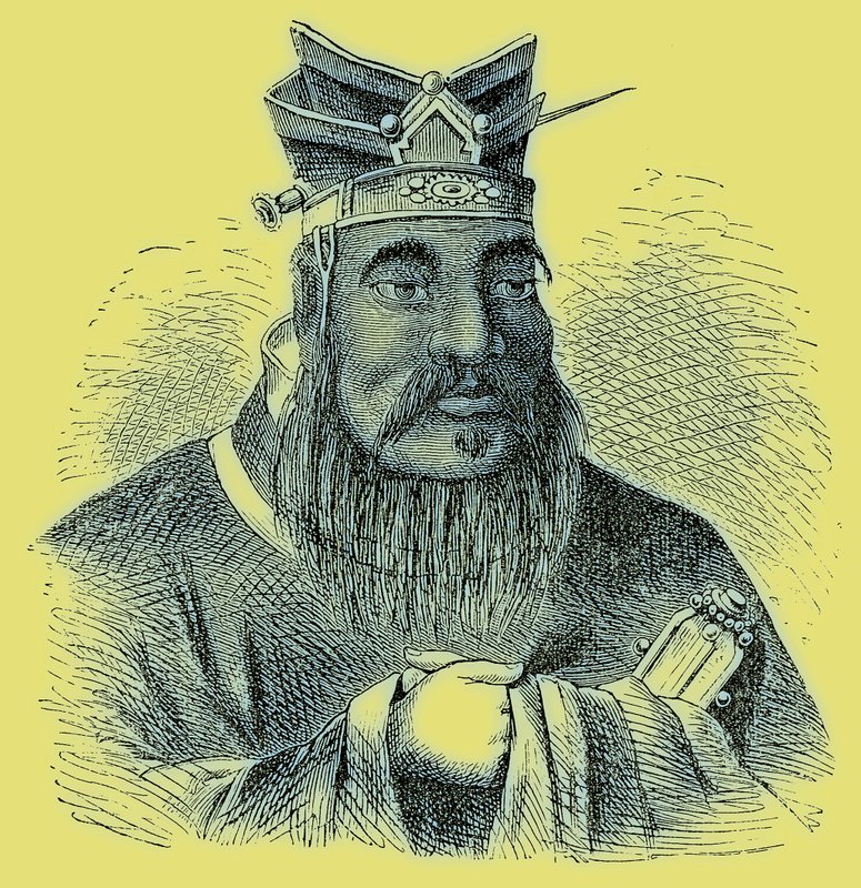 Confucius, illustratie uit The Illustrated History of the World, gepubliceerd ca. 1880 door English School