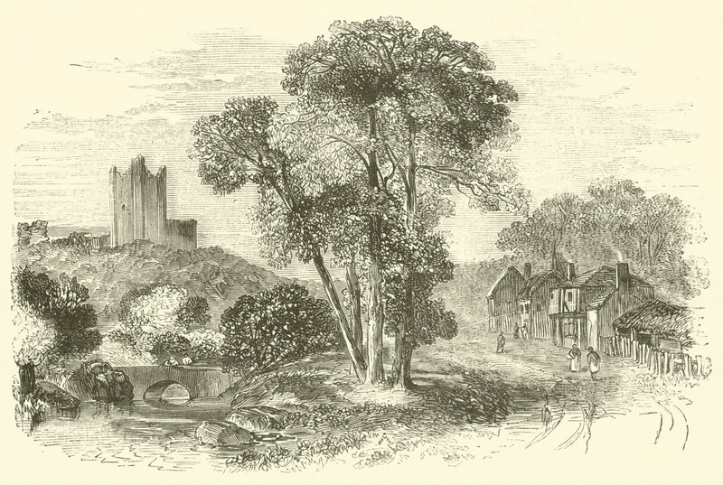 Kasteel van Conisborough door English School