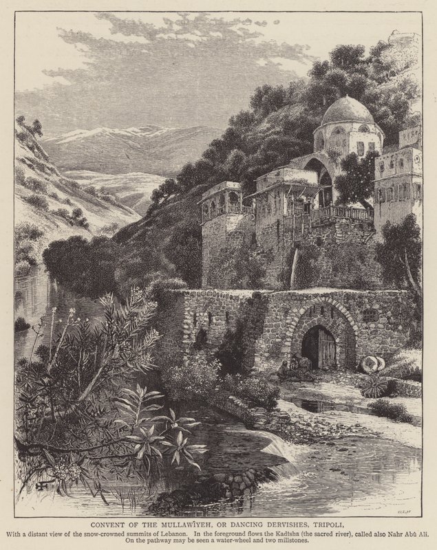 Klooster van de Mullawiyeh, of Dansende Derwisjen, Tripoli door English School