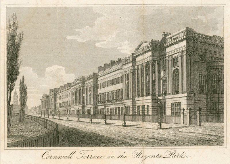 Cornwall Terrace, Regents Park, Londen door English School