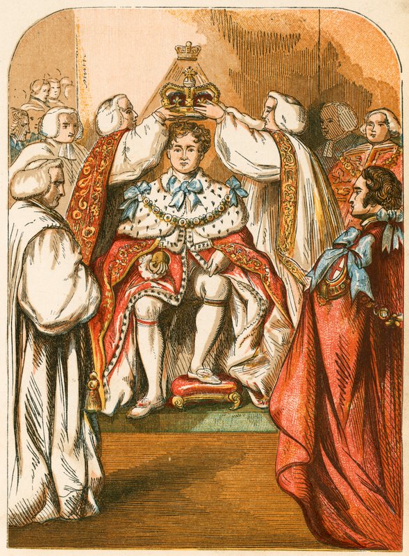 Kroning van George IV door English School