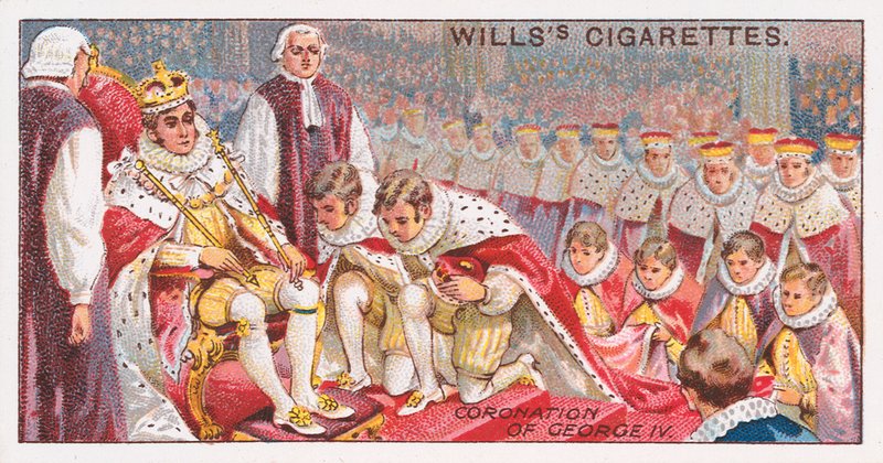Kroning van George IV door English School
