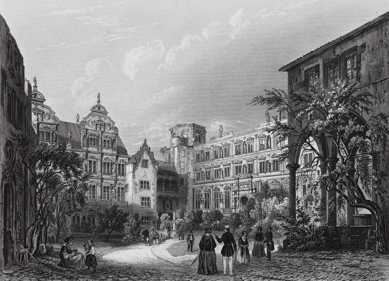 Binnenplaats van Heidelberg door English School