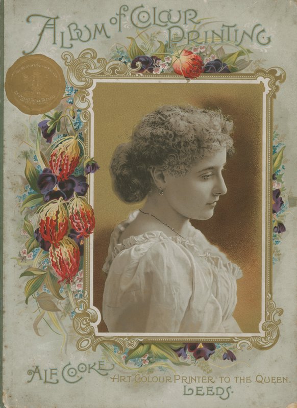 Omslag van Album van Kleurendruk door Alf Cooke, Kunstkleurdrukker voor de Koningin door English School
