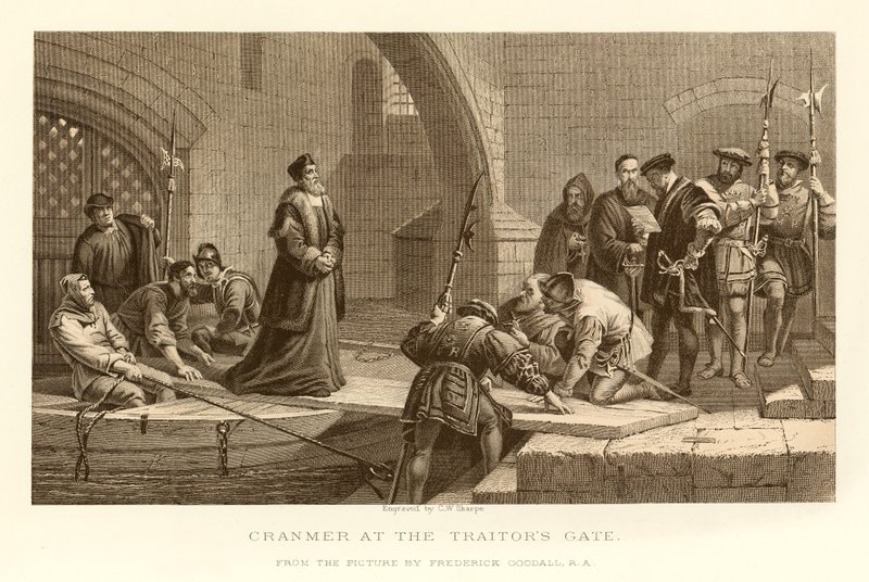 Cranmer bij de Verraderspoort door English School