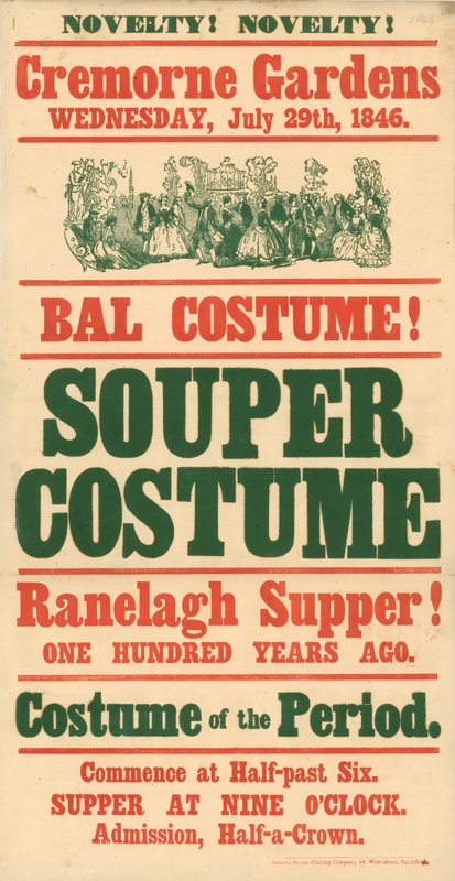 Cremorne Gardens, 29 juli 1846, Bal Costume door English School