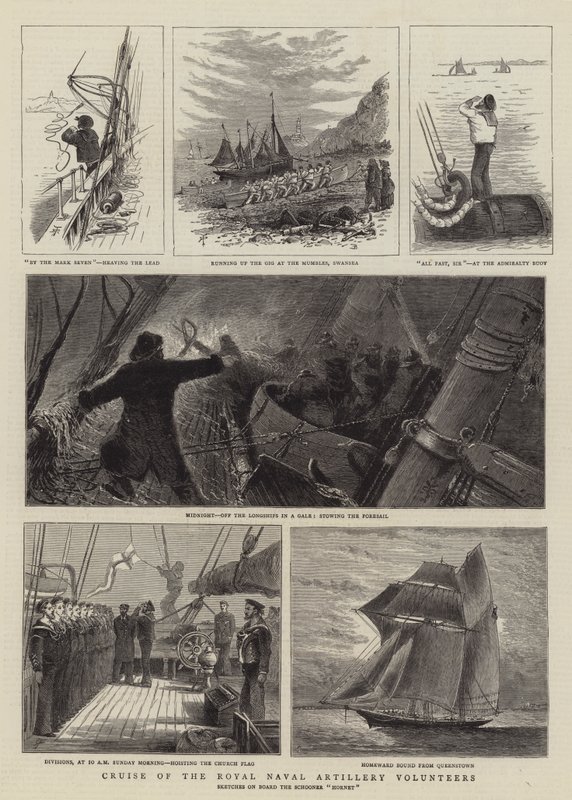 Cruise van de Royal Naval Artillery Volunteers door English School