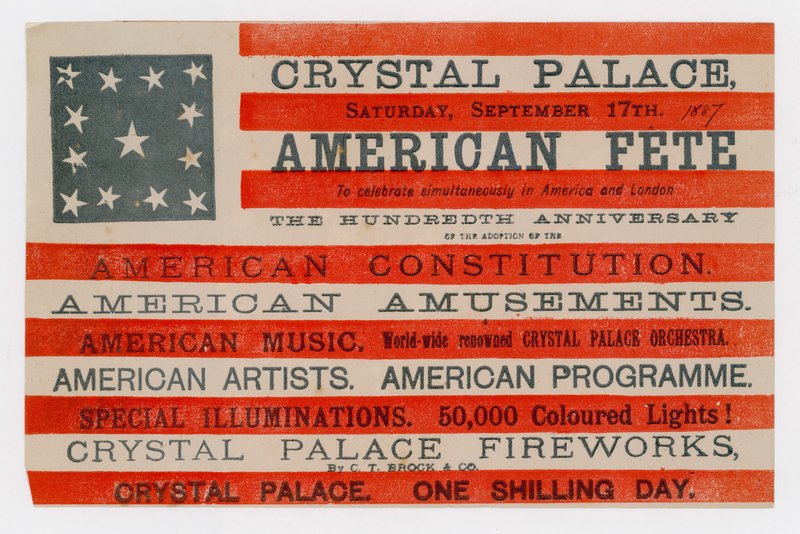 Crystal Palace, Amerikaanse Feest, 17 september 1887 door English School