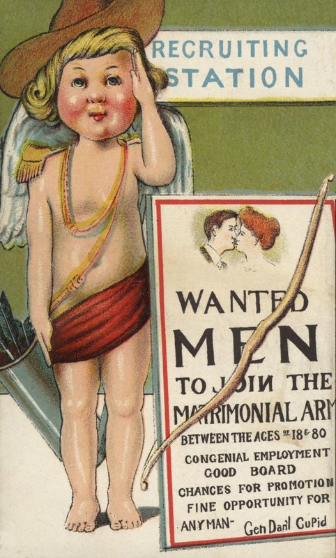 Cupido als legerrecruiter door English School