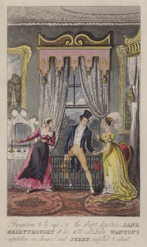 Gevaarlijk om veilig te zijn; of het abrupte vertrek - Jane Merrythought aan haar verstandseinde. Lady Wanton